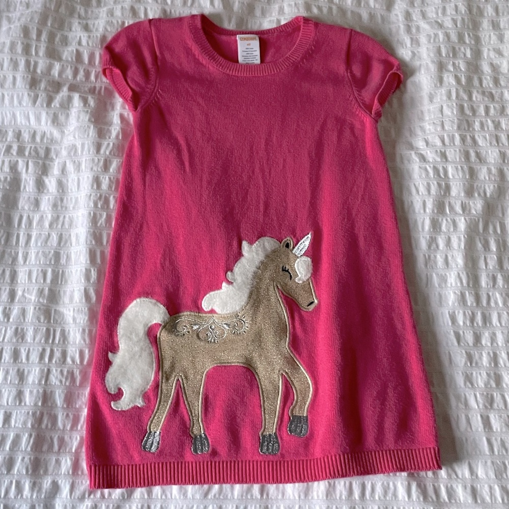 Gymboree Unicorn Sweater Dress
